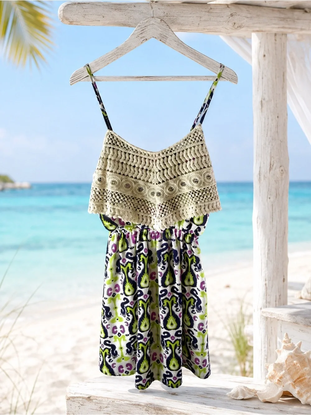 TITLE: Peach Love Girls 7-8 Crochet Sundress Rachel Zoe Purse NWT
